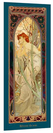 Hartschaumbild Die Vier Tageszeiten - Abendträumerei (Rêverie du soir) - Alfons Mucha