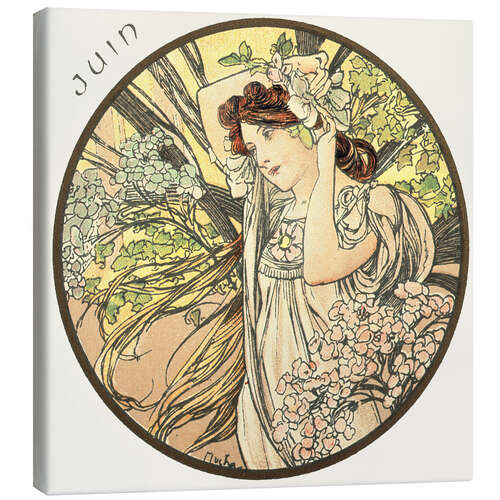 Canvas print The Months - June (Juin)