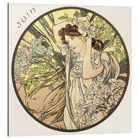 Magnettafel Die Monate - Juni (Juin)