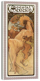 Tableau sur toile  Chocolat mexicain, automne - Alfons Mucha