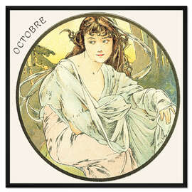 Gerahmter Kunstdruck Die Monate - Oktober (Octobre)