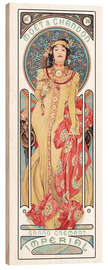 Obraz na drewnie  Moet &amp; Chandon, Grand Crémant imperial - Alfons Mucha