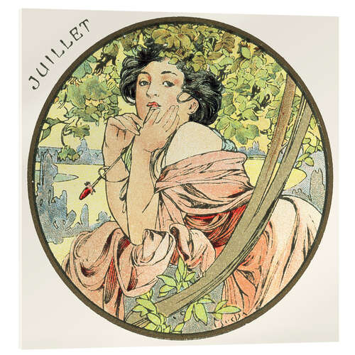 Akryylilasitaulu The Months - July (Juillet)