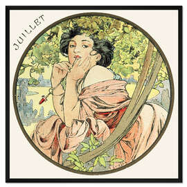 Gerahmter Kunstdruck Die Monate - Juli (Juillet)