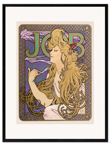 Framed art print Job, gold