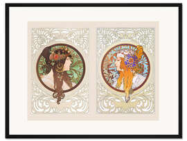 Gerahmter Kunstdruck Byzantin. Köpfe, Collage