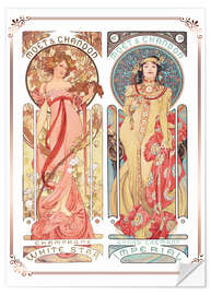 Wall sticker  Moet &amp; Chandon, collage - Alfons Mucha