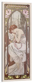 Aluminium print  The Four Times of the Day - Night&#039;s Rest - Alfons Mucha
