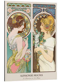 Magnettafel Schlüsselblume &amp; Feder I