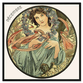 Gerahmter Kunstdruck Die Monate - Dezember (Décembre)