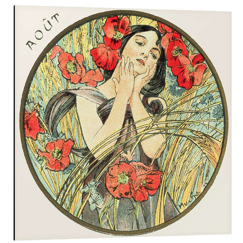 Aluminium print The Months - August (Août)