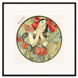 Framed art print The Months - August (Août)