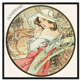 Gerahmter Kunstdruck Die Monate - November (Novembre)