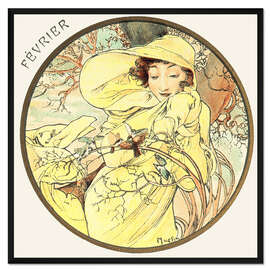 Gerahmter Kunstdruck Die Monate - Februar (Février)