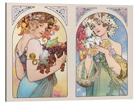 Magnettafel Früchte &amp; Blumen