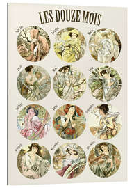 Magnettafel Les Douze Mois - 12 Monate des Jahres