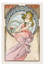 Poster  The Arts - Painting - Alfons Mucha