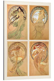 Magnettafel Die Vier Künste, Studiencollage