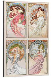 Magnettafel Die Vier Künste, Collage