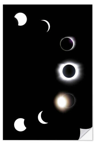 Naklejka na ścianę solar eclipse 2006