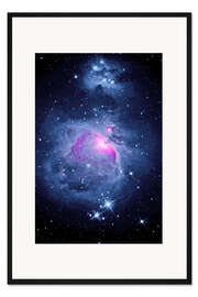 Gerahmter Kunstdruck Orion Nebel M 42 mit Running Man Nebel