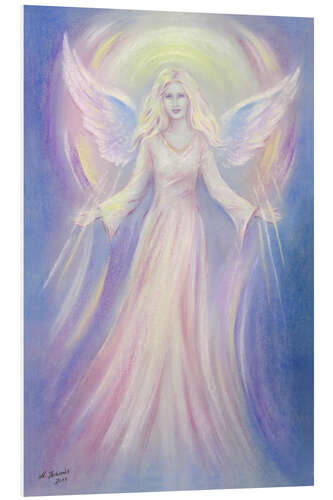 Foam board print Light and Love - angel painting