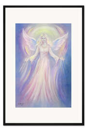 Gerahmter Kunstdruck Licht und Liebe - Engelmalerei