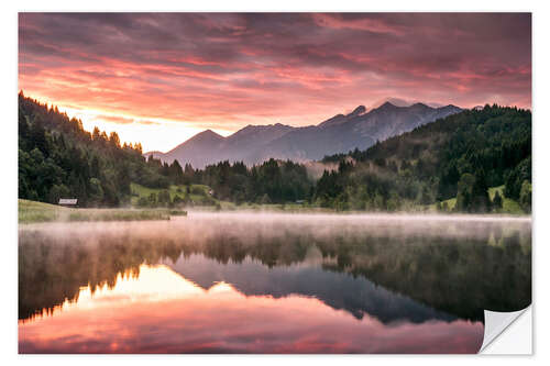 Wall sticker Sunrise in the Alps