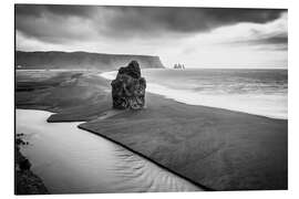 Magnettafel Island - Schwarze Lava