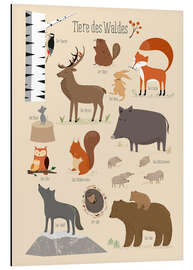 Magnettafel Tiere des Waldes