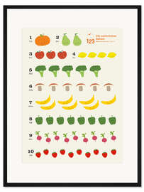 Gerahmter Kunstdruck Zählen lernen