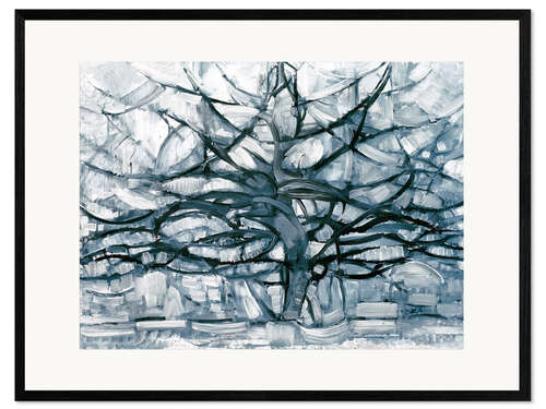 Framed art print Gray tree