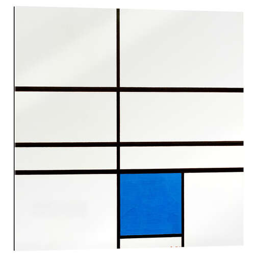 Galleritryck Composition with Blue