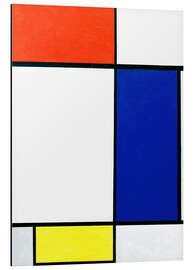 Magnettafel Komposition mit Rot, Gelb, Blau