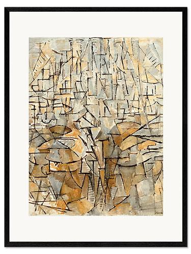 Impresión de arte enmarcada Tableau No. 4; Composition
