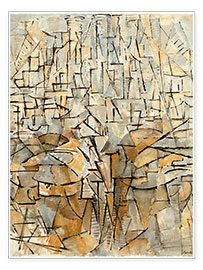 Wall print  Tableau No. 4, Composition - Piet Mondrian