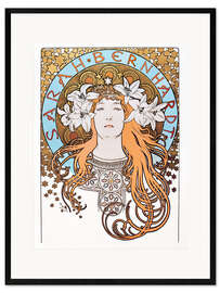 Plakat artystyczny premium w ramie Sarah Bernhardt