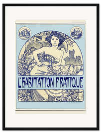 Gerahmter Kunstdruck L'Habitation Pratique