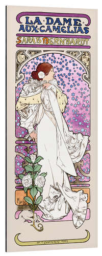 Cuadro de aluminio La Dame aux Camélias - Sarah Bernhardt