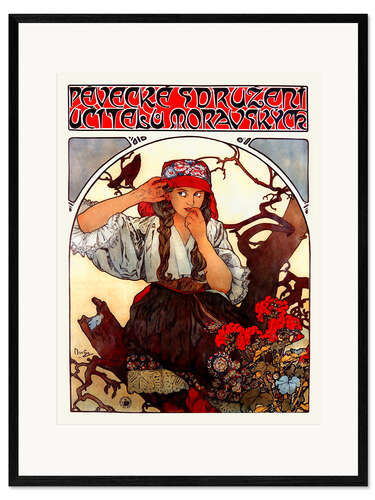 Plakat artystyczny premium w ramie Maehrischer Lehrerchor