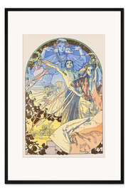 Gerahmter Kunstdruck Sokol Festival, 1912