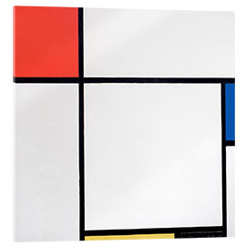 Acrylic print Composition Red, Blue, Yellow, Black