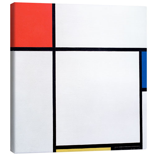 Canvas print Composition Red, Blue, Yellow, Black