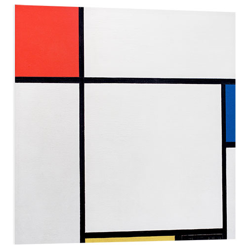 PVC print Composition Red, Blue, Yellow, Black