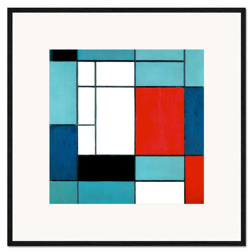 Ingelijste kunstdruk Compositie