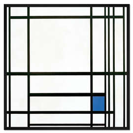 Gerahmter Kunstdruck Komposition Linien Farbe, III.