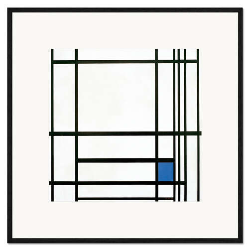 Framed art print Composition lines color, III.
