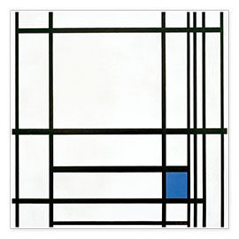 Obraz  Composition lines color, III. - Piet Mondrian