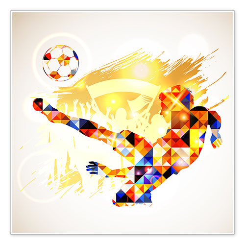 Plakat Fodbold koncept