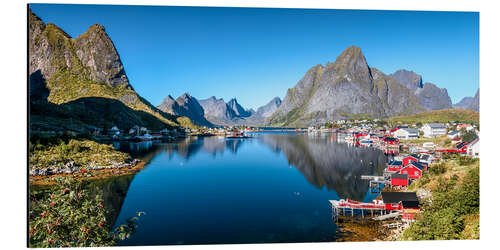 Tableau en aluminium Un été sur les îles Lofoten 